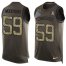 Nike Tennessee Titans #59 Wesley Woodyard Green Mens Stitched NFL Limited Salute To Service Tank Top Jersey
