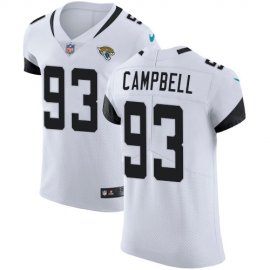 Nike Jacksonville Jaguars #93 Calais Campbell White Mens Stitched NFL Vapor Untouchable Elite Jersey
