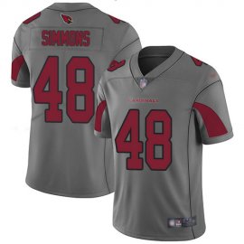 Nike Arizona Cardinals #48 Isaiah Simmons Silver Youth Stitched NFL Limited Inverted Legend Jersey