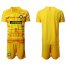Inter Milan Blank Yellow Goalkeeper Soccer Club Jersey