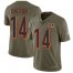 Nike Cincinnati Bengals #14 Andy Dalton Olive Mens Stitched NFL Limited 2017 Salute To Service Jersey