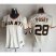 San Francisco Giants #28 Buster Posey Cream Womens Home Stitched MLB Jersey