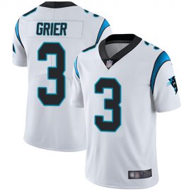 Nike Carolina Panthers #3 Will Grier White Mens Stitched NFL Vapor Untouchable Limited Jersey