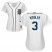 Detroit Tigers #3 Ian Kinsler White Home Womens Stitched MLB Jersey