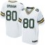 Nike Green Bay Packers #80 Jimmy Graham White Mens Stitched NFL Elite Jersey
