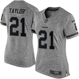 Nike Washington Football Team #21 Sean Taylor Gray Womens Stitched NFL Limited Gridiron Gray Jersey