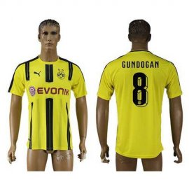 Dortmund #8 Gundogan Home Soccer Club Jersey