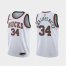 Milwaukee Bucks #34 Giannis Antetokounmpo BLM Jersey White