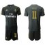 Real Madrid #11 Bale Black Training Soccer Club Jersey