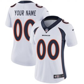 Nike Denver Broncos Customized White Stitched Vapor Untouchable Limited Womens NFL Jersey