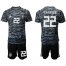Germany #22 Ter Stegen Black Goalkeeper Soccer Country Jersey