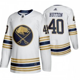 Buffalo Sabres #40 Carter Hutton White 50th Anniversary Third 2019-20 Jersey