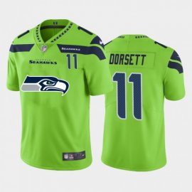 Seattle Seahawks #11 Phillip Dorsett II Green Mens Nike Big Team Logo Player Vapor Limited NFL Jersey