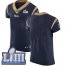 Nike Los Angeles Rams Blank Navy Blue Team Color Super Bowl LIII Bound Mens Stitched NFL Vapor Untouchable Elite Jersey