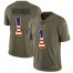 Nike Miami Dolphins #1 Tua Tagovailoa Olive/USA Flag Youth Stitched NFL Limited 2017 Salute To Service Jersey