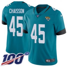 Nike Jacksonville Jaguars #45 KLavon Chaisson Teal Green Alternate Youth Stitched NFL 100th Season Vapor Untouchable Limited Jersey