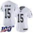 Nike Las Vegas Raiders #15 Nelson Agholor White Womens Stitched NFL 100th Season Vapor Untouchable Limited Jersey