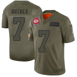 Nike Kansas City Chiefs #7 Harrison Butker Camo Mens Stitched NFL Limited 2019 Salute To Service Jersey