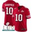 Nike San Francisco 49ers #10 Jimmy Garoppolo Red Super Bowl LIV 2020 Team Color Mens Stitched NFL Vapor Untouchable Limited II Jersey