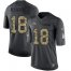 Nike Denver Broncos #18 Peyton Manning Black Mens Stitched NFL Limited 2016 Salute to Service Jersey