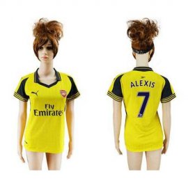 Womens Arsenal #7 Alexis Away Soccer Club Jersey