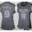 Cheap Women San Antonio Spurs 9 Tony Parker Grey Static Fashion Swingman NBA Jersey