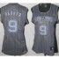 Cheap Women San Antonio Spurs 9 Tony Parker Grey Static Fashion Swingman NBA Jersey