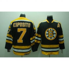 Boston Bruins #7 Phil Esposito Stitched Black CCM Throwback NHL Jersey