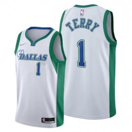 Dallas Dallas Mavericks #1 Tyrell Terry Mens 2021-22 City Edition White NBA Jersey Mens