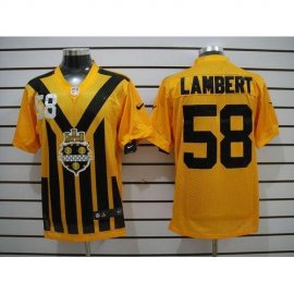 Nike Pittsburgh Steelers #58 Jack Lambert Gold 1933s Throwback Mens Stitched NFL Elite Jersey