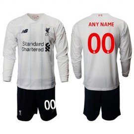 Liverpool Personalized Away Long Sleeves Soccer Club Jersey