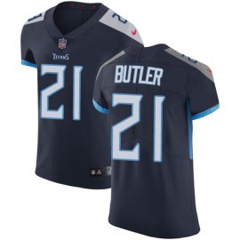 Nike Tennessee Titans #21 Malcolm Butler Navy Blue Team Color Mens Stitched NFL Vapor Untouchable Elite Jersey