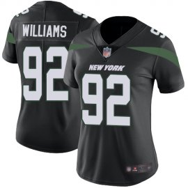 Nike New York Jets #92 Leonard Williams Black Alternate Womens Stitched NFL Vapor Untouchable Limited Jersey