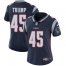 Nike New England Patriots #45 Donald Trump Navy Blue Team Color Womens Stitched NFL Vapor Untouchable Limited Jersey