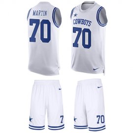 Nike Dallas Cowboys #70 Zack Martin White Mens Stitched NFL Limited Tank Top Suit Jersey