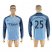 Manchester City #25 Fernandinho Home Long Sleeves Soccer Club Jersey