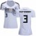 Womens Germany #3 Plattenhardt White Home Soccer Country Jersey
