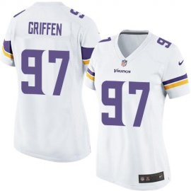 Nike Minnesota Vikings #97 Everson Griffen White Womens Stitched NFL Elite Jersey
