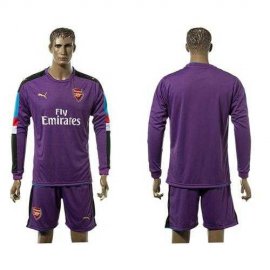 Arsenal Blank Purple Goalkeeper Long Sleeves Soccer Club Jersey