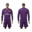 Arsenal Blank Purple Goalkeeper Long Sleeves Soccer Club Jersey