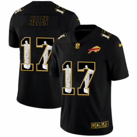 Buffalo Buffalo Bills #17 Josh Allen Mens Nike Carbon Black Vapor Cristo Redentor Limited NFL Jersey
