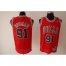 Chicago Bulls 91 RODMAN red SWINGMAN jerseys Cheap