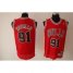 Chicago Bulls 91 RODMAN red SWINGMAN jerseys Cheap