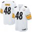 Nike Pittsburgh Steelers #48 Bud Dupree White Youth Stitched NFL Elite Jersey