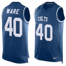Nike Indianapolis Colts #40 Spencer Ware Royal Blue Team Color Mens Stitched NFL Limited Tank Top Jersey
