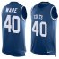 Nike Indianapolis Colts #40 Spencer Ware Royal Blue Team Color Mens Stitched NFL Limited Tank Top Jersey
