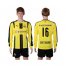 Dortmund #16 Blaszczykowski Home Long Sleeves Soccer Club Jersey
