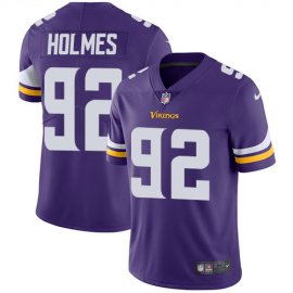 Nike Minnesota Vikings #92 Jalyn Holmes Purple Team Color Mens Stitched NFL Vapor Untouchable Limited Jersey