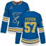 Adidas St. Louis Blues #57 David Perron Blue Alternate Authentic Stanley Cup Champions Womens Stitched NHL Jersey