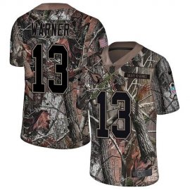 Nike Arizona Cardinals #13 Kurt Warner Camo Mens Stitched NFL Limited Rush Realtree Jersey